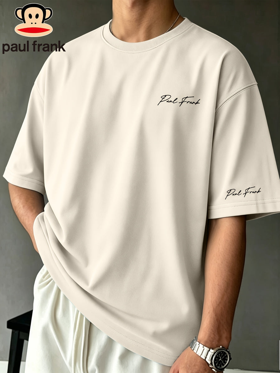 Paul Frank Summer Men's Pure Cotton Street Style Refreshing Pullover Short-Sleeve T-Shirt - Asami