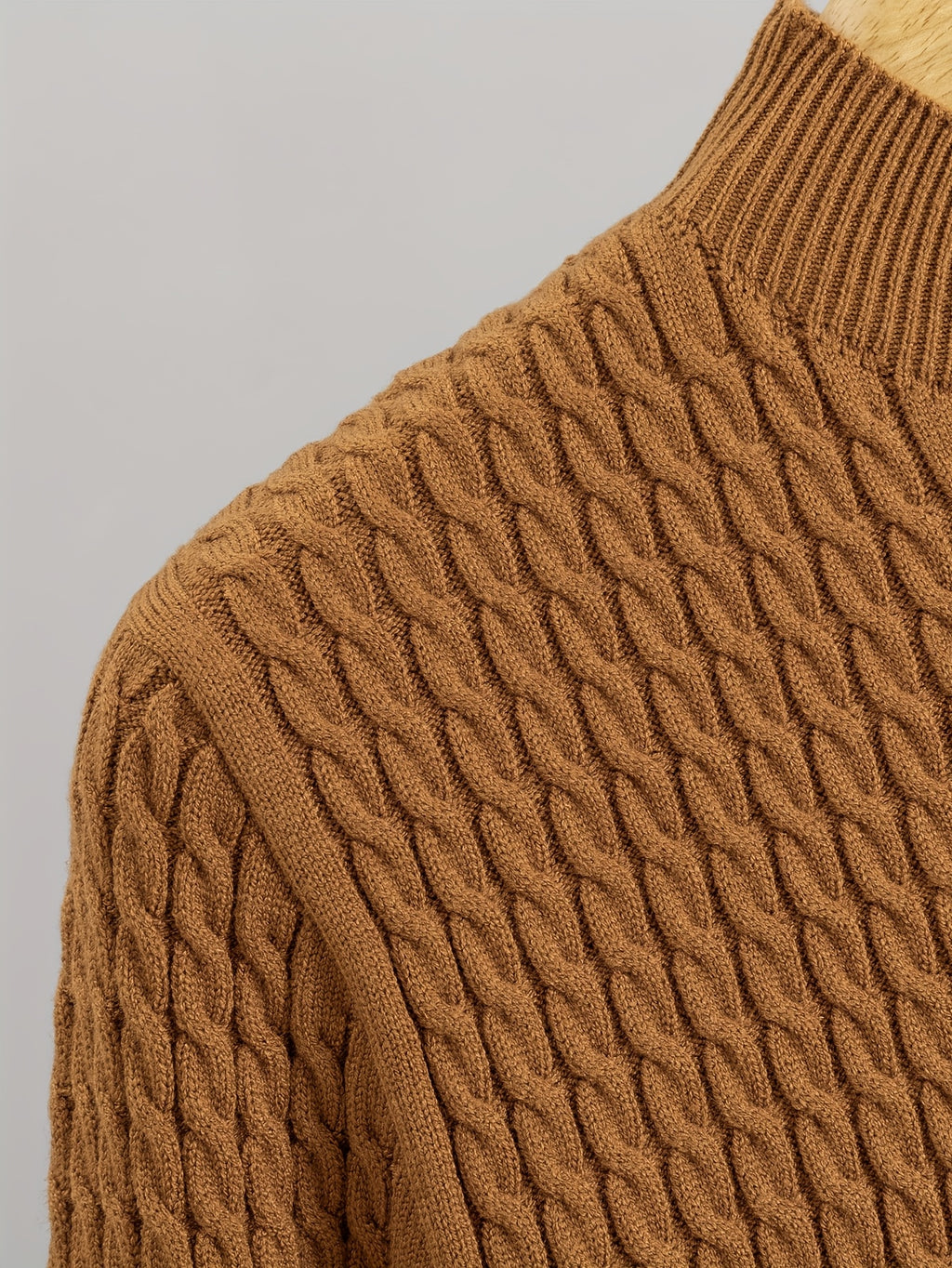 Autumn Winter Fashion Women Sweater Dress Casual Long Sleeves Dresses - Light Brown-1