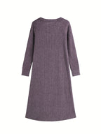 Plus Size - Plus Size - Women'S Fashion Plus Size Spring/Autumn New Versatile Long Outerwear - Purple