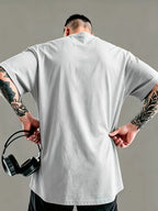 Men'S Round Neck Short Sleeve Shirt with Easy Solid Color Print, Suitable for Back to School Season, Basketball, Camping, Fitness, And Outdoor Activities. It Is a Must-Have Item for Sports Enthusiasts And a Gift for Family And Friends - Mixed Color 3