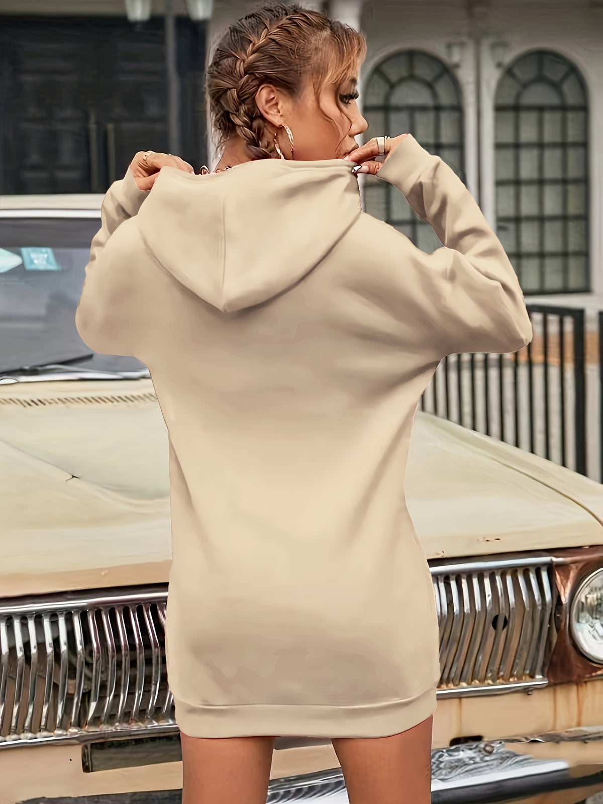 Women's Fashion Hat Shirt - Apricot
