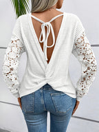 Women's Backless Top - White