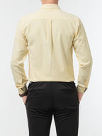 Men'S Long Sleeve 60 Oxford Dress Shirt, Casual - Yellow