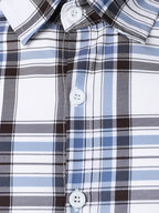 Men's Hawaiian Casual Vacation Plaid Button-Up Short Sleeve Shirt - Multicolor