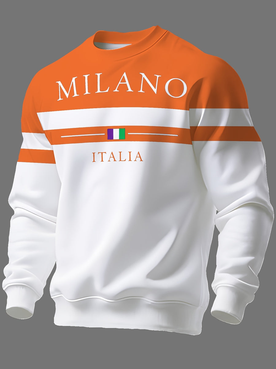 Men's Crew Neck Sweatshirt, New Spring/Autumn Crew Neck Top, Trendy Men's Crew Neck Sweatshirt Winter Clothes for Men - Mixed Color 4