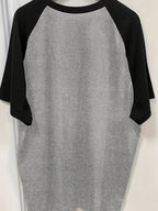 Letter Print Drop Shoulder T-Shirt, Short Sleeve Crew Neck Casual Top for Spring & Summer, Women'S Clothing - Light Grey