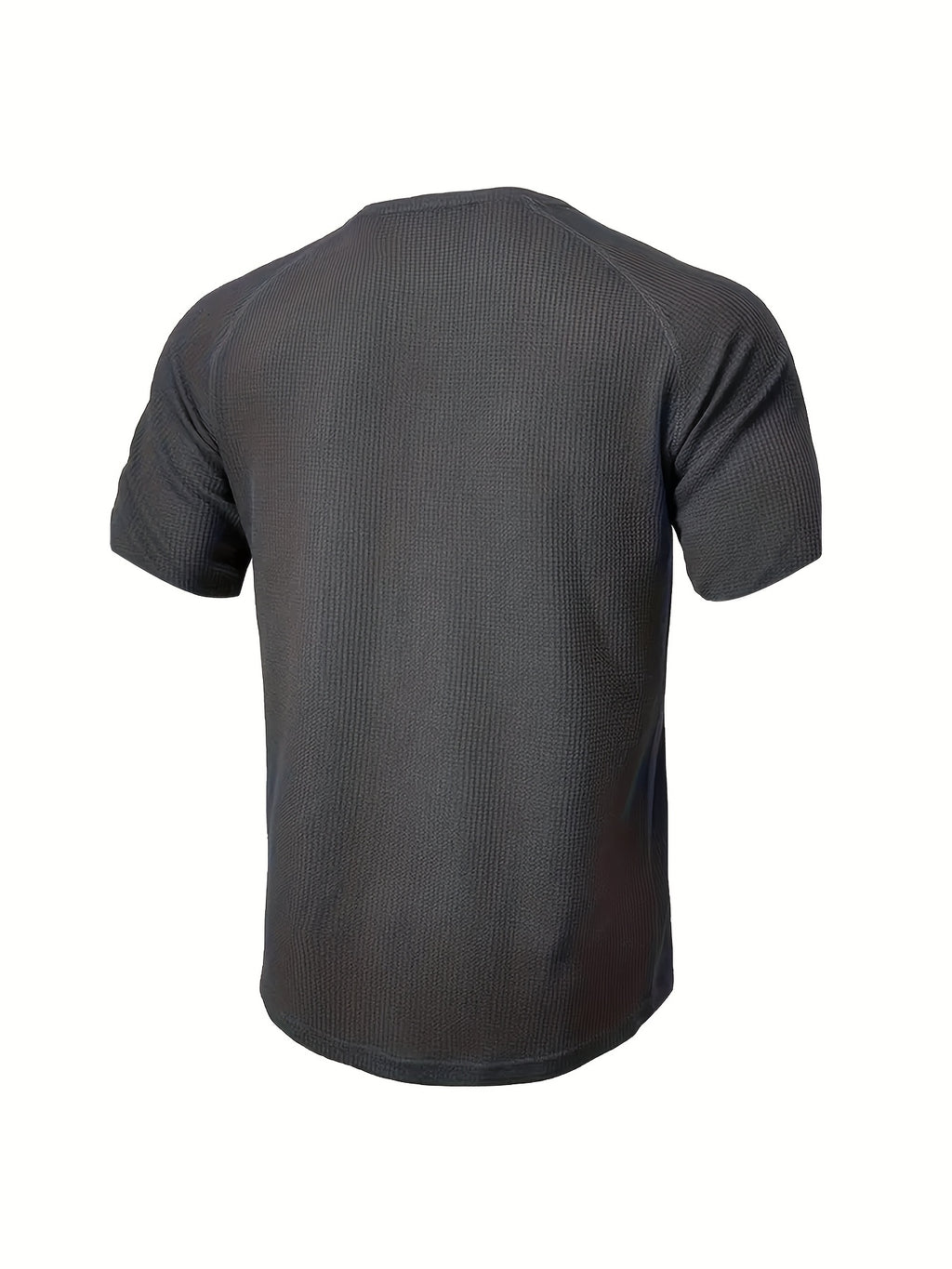 (Set of 3) Men'S Loose-Fitting Solid Color Henley Short-Sleeve, Round Neck Half-Button T-Shirt, Suitable for Outdoor Activities in Spring And Summer. - Dark Gray Light Gray Army Green