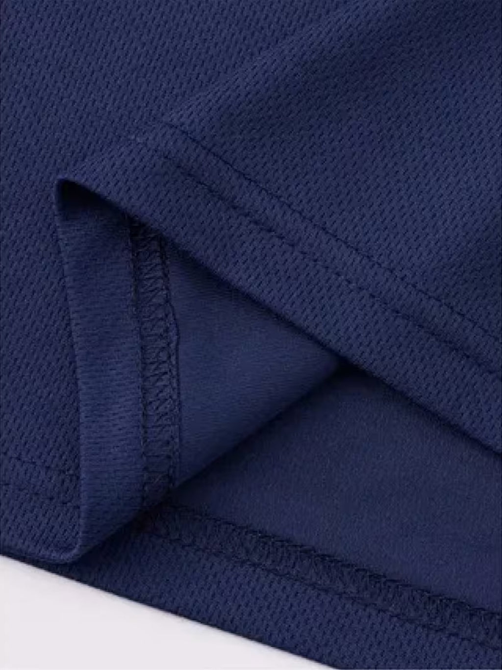 Men'S Versatile Fashion T-Shirt, Unisex Comfortable Short Sleeve Tee, Mesh Breathable Short Sleeve - Navy Color
