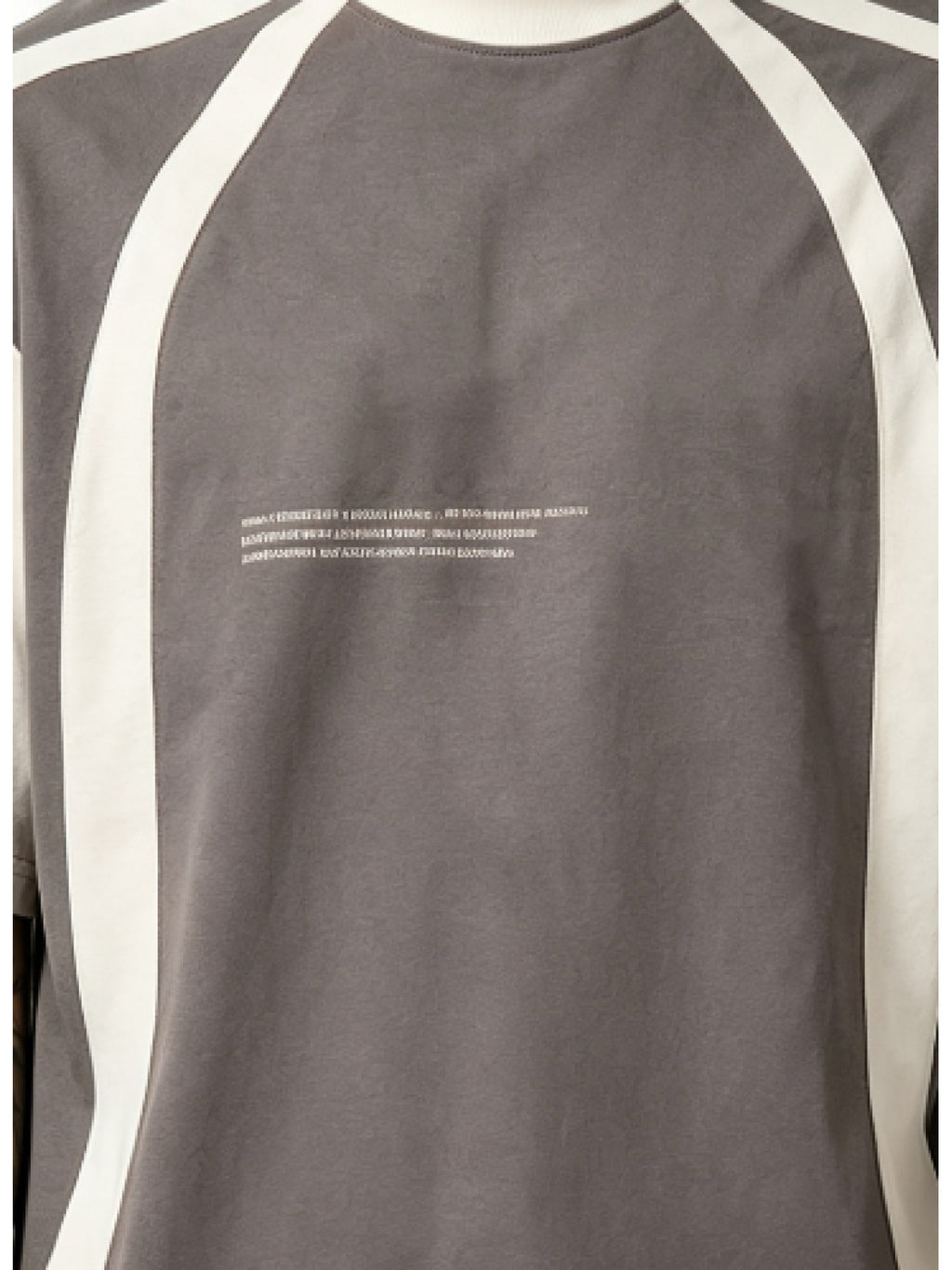 Men's Gray & White Color-Block T-Shirt - Breathable Short Sleeve Round Neck Top with Contrast Line Design | Loose Fit Suitable for American/European Casual Wear, Machine Washable Summer Shirt for Gym, Everyday Outfits & Layering - Mixed colors