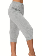 Women'S Fashion Geometric Pattern Casual 7-Inch Shorts - Grey