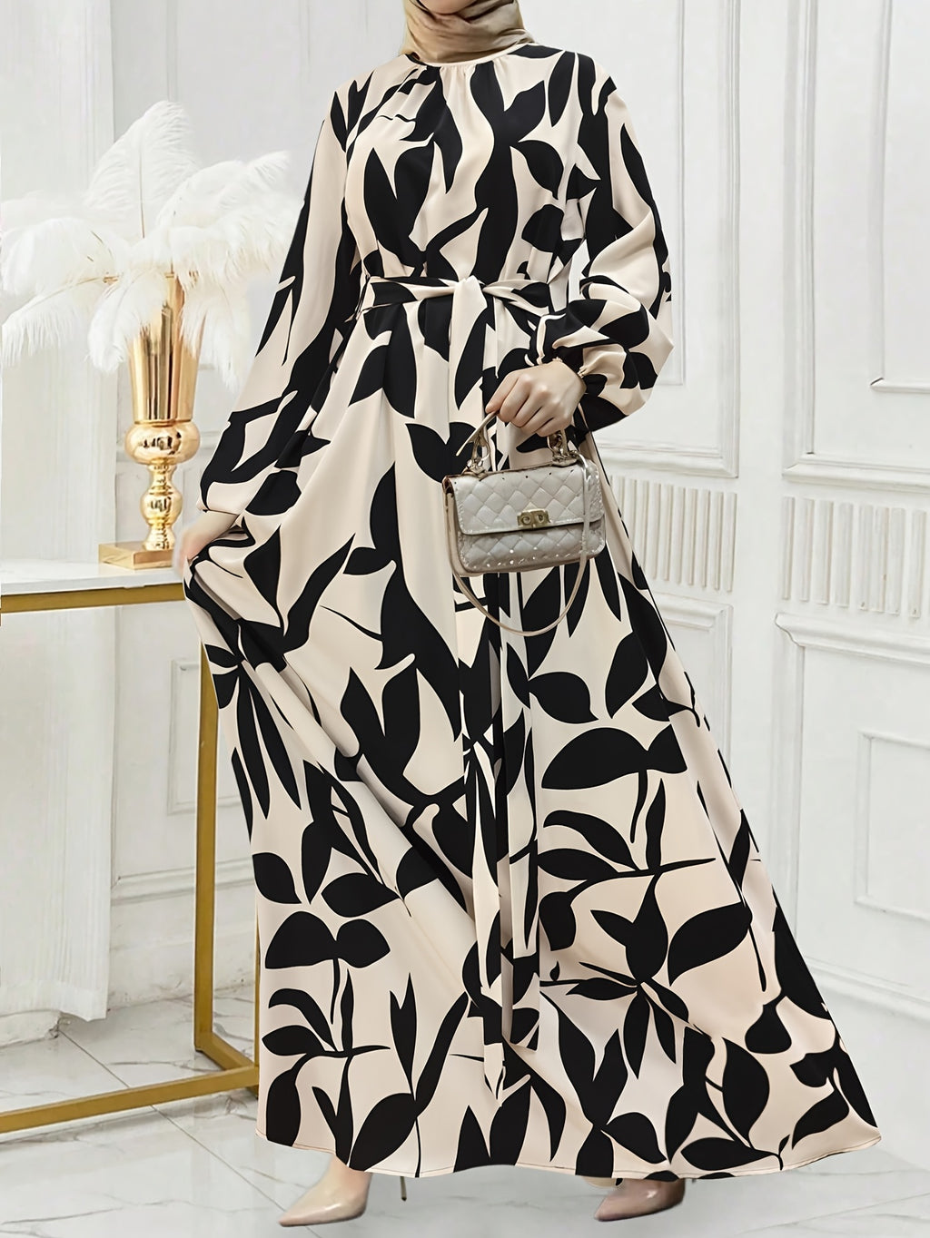 Women's Long Dress - Multicolor