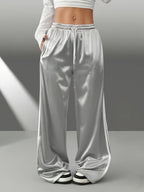(ZJ0910008) Women's Fashion Casual Long Pants - Grey
