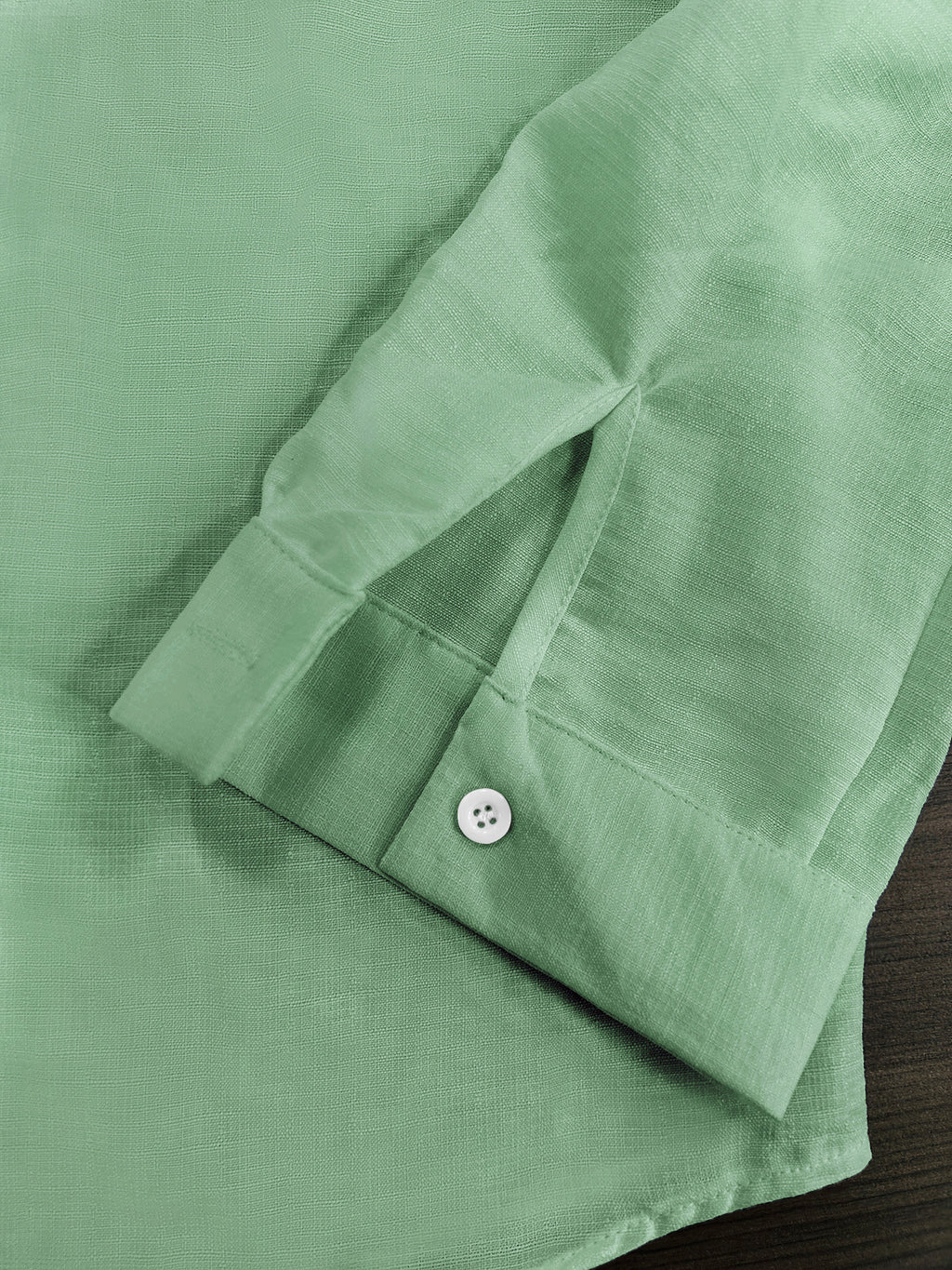 Men'S Autumn Winter New Solid Color Linen-Like Shirt, Roman Letter Print Pattern, Casual Commute Easy Versatile Stand Collar Button-Up Cardigan, Leisure Sports Street Trendy Fashion Business Outing Entertainment Party Old Money Style Outfit - Light Green