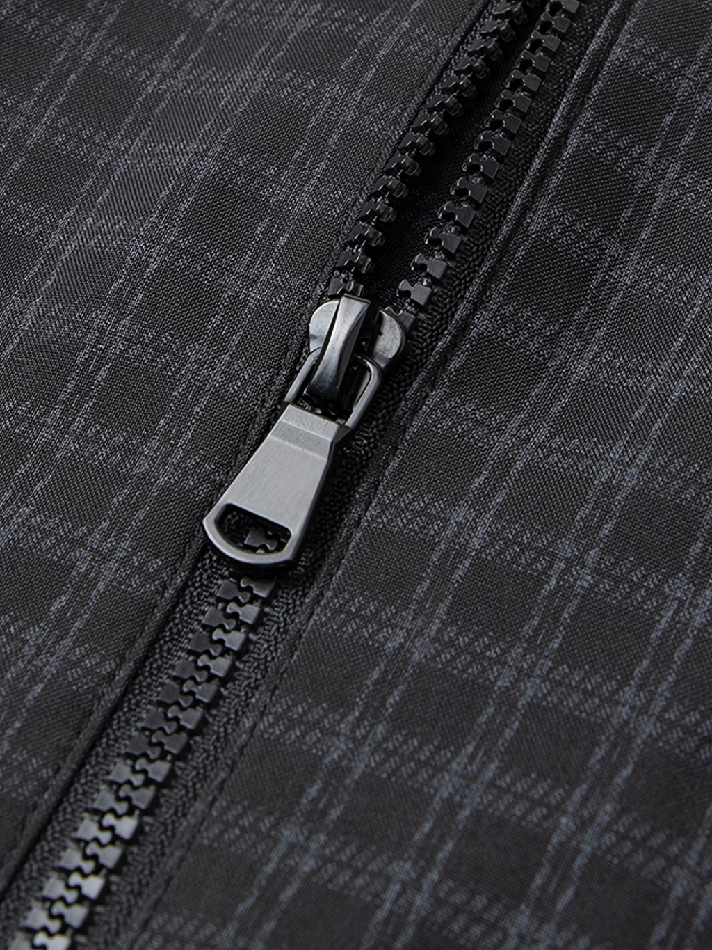 Men'S Lightweight Casual Lapel Full-Zip Jacket, Striped Checkered Soft Comfortable, Suitable for Daily, Outdoor, Travel And Business Casual Occasions - Black