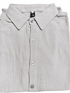 Casual Men's Pure-color Long-sleeved Shirt, a Classic and Versatile Button-up Cardigan, Skin-friendly, Breathable, and of Good Texture. Available in Multiple Colors, It Is the First Choice for Daily Commuting, Shopping, and Going Out. - Grey