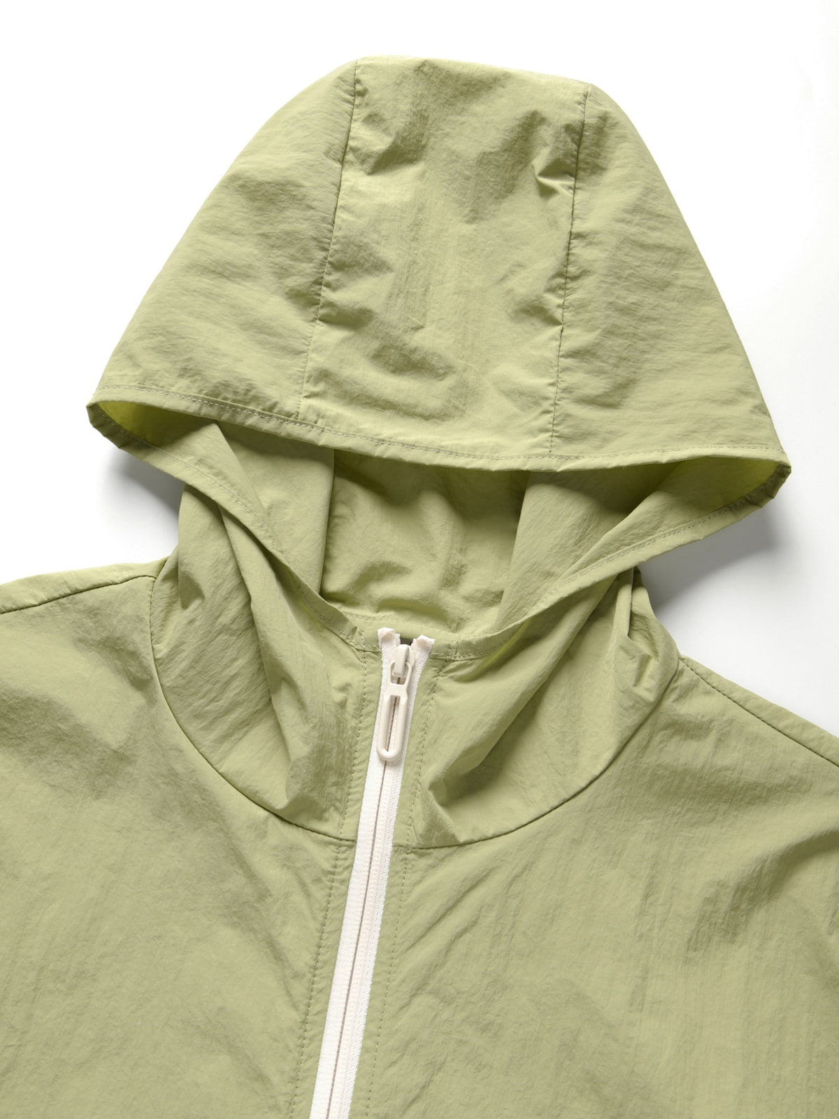 Men's Weiguo Flag Print Lightweight Summer Skin Undershirt, Breathable Lightweight Hooded Jacket, Available in Four Colors, Suitable for Hiking, Running, Traveling, Fishing, Cycling, and Other Scenarios - fern green