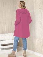 Women'S Casual Jacket A6600-1 - Rose Red