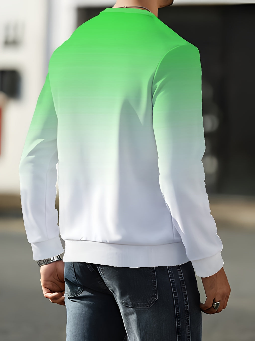 New Autumn/Winter Long-Sleeve Printed Crewneck Sweatshirt for Men - Mixed Color 2