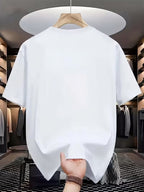2026 Men's Fashion T-shirt, Featuring Los Angeles Trend Patterns and Prints. Lightweight and Breathable, It Is a Must-have for Daily Casual Wear. Suitable for Both Indoor and Outdoor Outfits. Essential for Trendy Men. - White