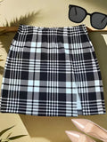 Fashionable Women's Semi-skirt - Black