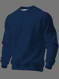 Men'S Fashion Casual Round Neck Sweatshirt, Autumn Winter Trendy Sweatshirt, Suitable for Home Leisure, Travel Essential - Mixed colors