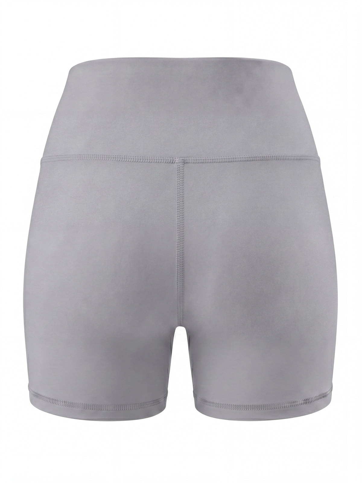 Summer Fashion Women's High-Waist 3-Inch Shorts with Pockets, Moisture-Wicking Summer Style - Anti-See-Through, Tummy Control, Non-Slip Waistband - Light Grey