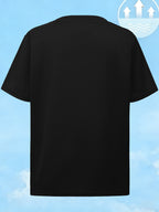 Men'S Ultra-Thin Performance Fitness T-Shirt with Bull Head Pattern, Suitable for Gym, Running, And Outdoor Activities, Breathable And Quick-Dry Round-Neck Sports Top - Black