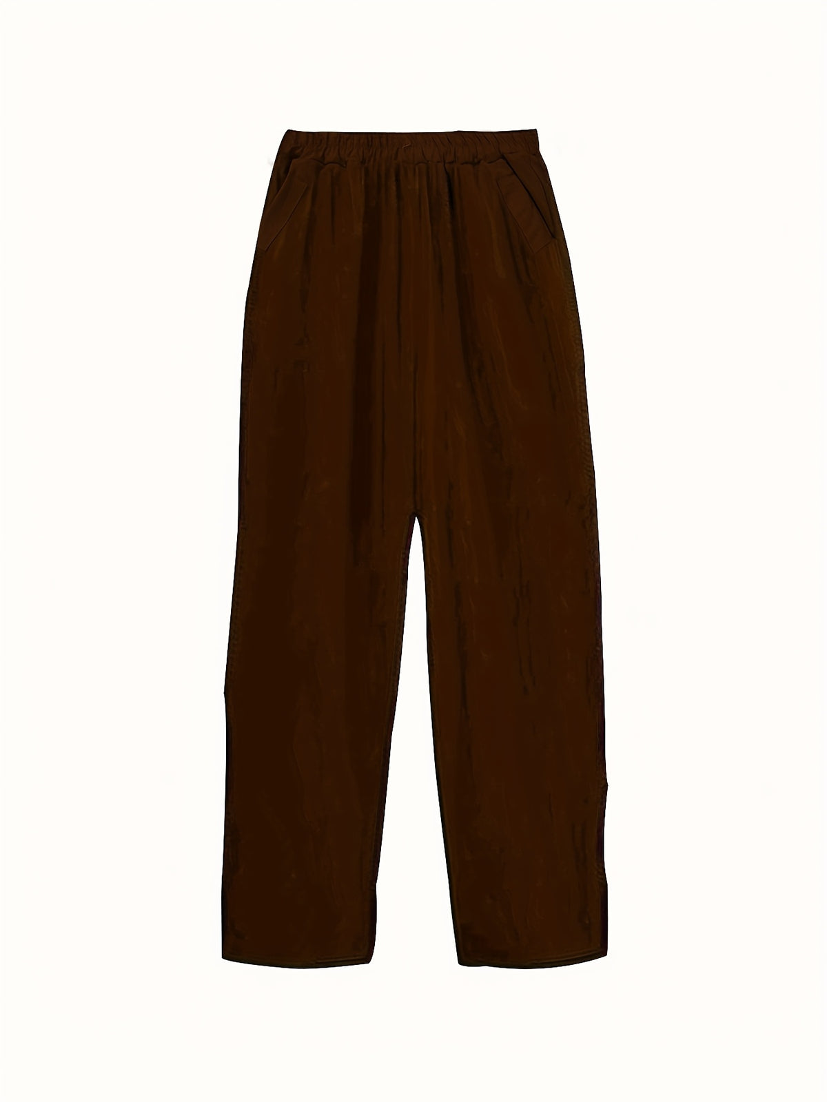 Women'S Spring And Summer Fashion Casual Solid-Color Trousers, Suitable for Beaches, Walking, And Parties - Dark Brown