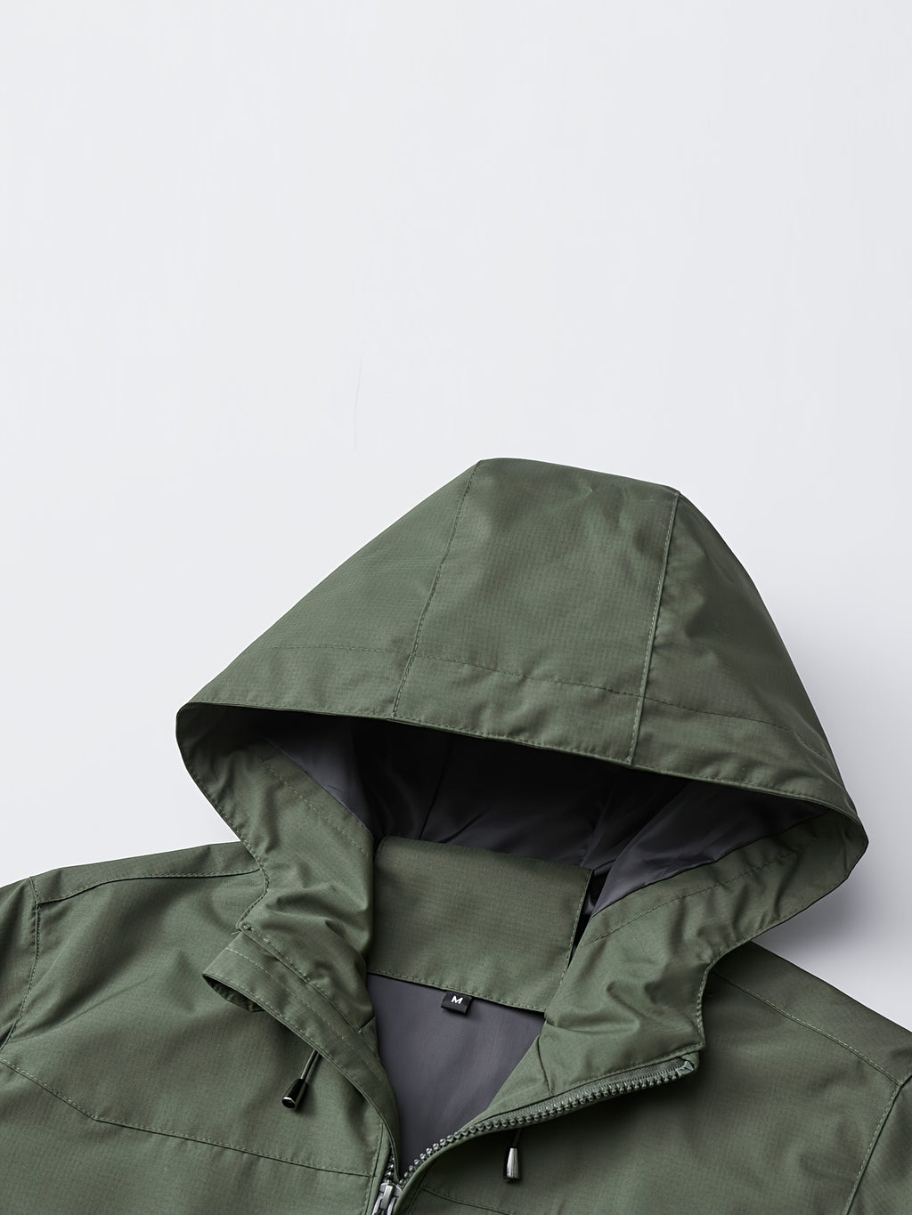 Norway Element Print Jacket Autumn Winter Men'S Outdoor Sports Mountaineering, Hiking Solid Color Jacket Hooded Easy Versatile Youth Fashion Thin Travel Casual Outerwear Men - fern green