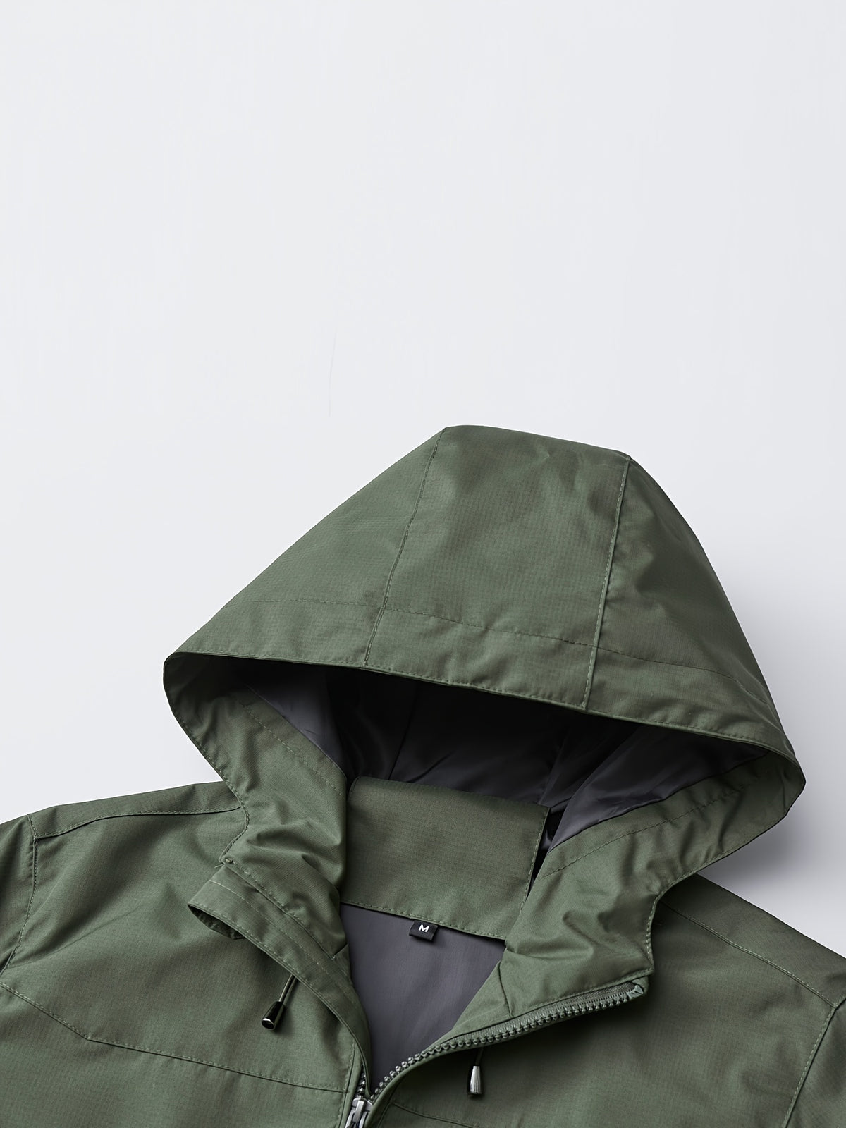 Norway Element Print Jacket Autumn Winter Men'S Outdoor Sports Mountaineering, Hiking Solid Color Jacket Hooded Easy Versatile Youth Fashion Thin Travel Casual Outerwear Men - fern green