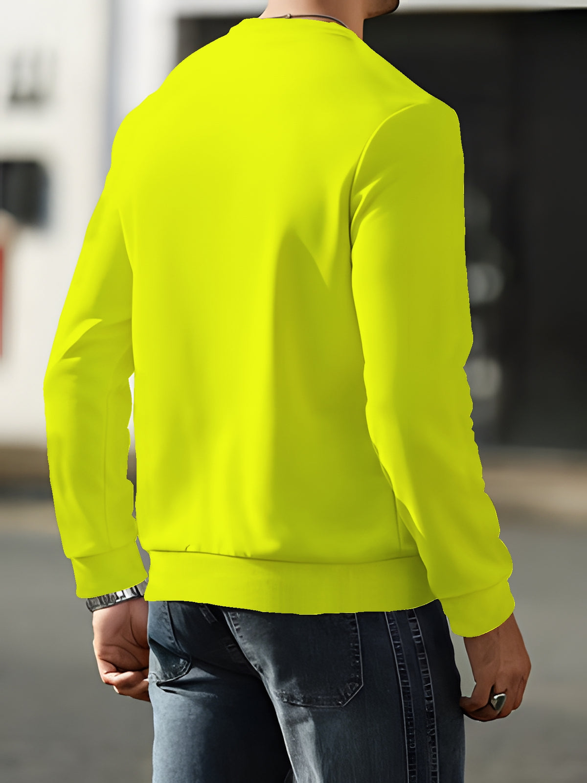Men's Fashion Casual Crew Neck Sweatshirt, Autumn/Winter Trendy Sweatshirt, Suitable for Home Leisure, Essential for Travel - Mixed colors