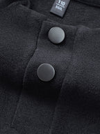 Men's Henley Neck Raglan Sleeve Velvet Long Sleeve Base Layer Shirt, Offers More Layering Than Regular Crew Neck or Half-Zip Collar Styles - SINBOS - Black Gray