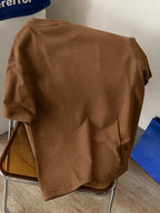 Men's New Style Pure Cotton Crew Neck Short Sleeve T-Shirt with Sea Turtle, Ocean Wave, and Sun Print - Comfortable, Soft, Breathable, Perfect for Vacation, Leisure, and a Summer Essential - Coffee Brown