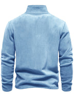 Autumn Winter Ultra-Soft Fleece Top, Excellent Warmth, Effortlessly Creating American Street Trendy Style, New Season - Sky Blue