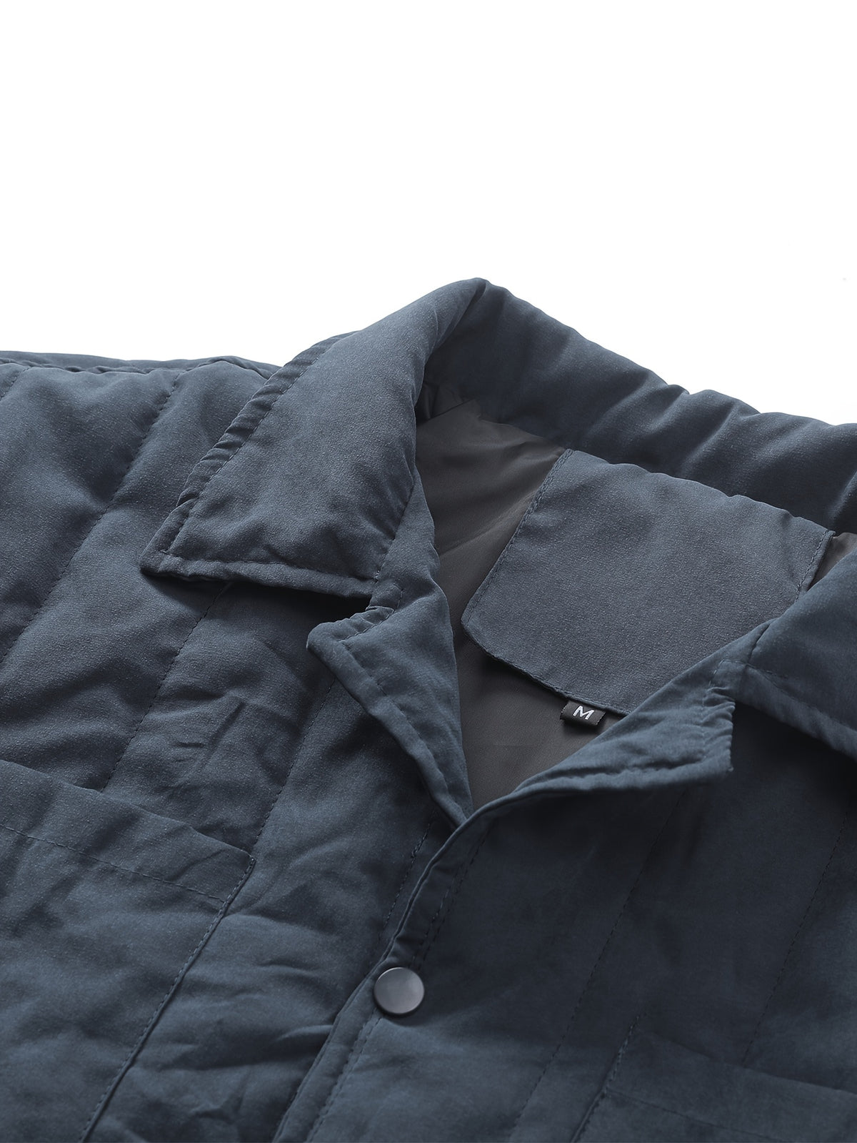 Men'S Fall Winter New Street Fashion Short Sleeve Jacket, Baddie Clothes - Dark Gray