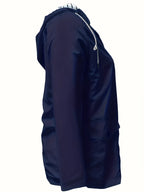 Women's Hooded Autumn/Winter Trench Coat - Navy Color