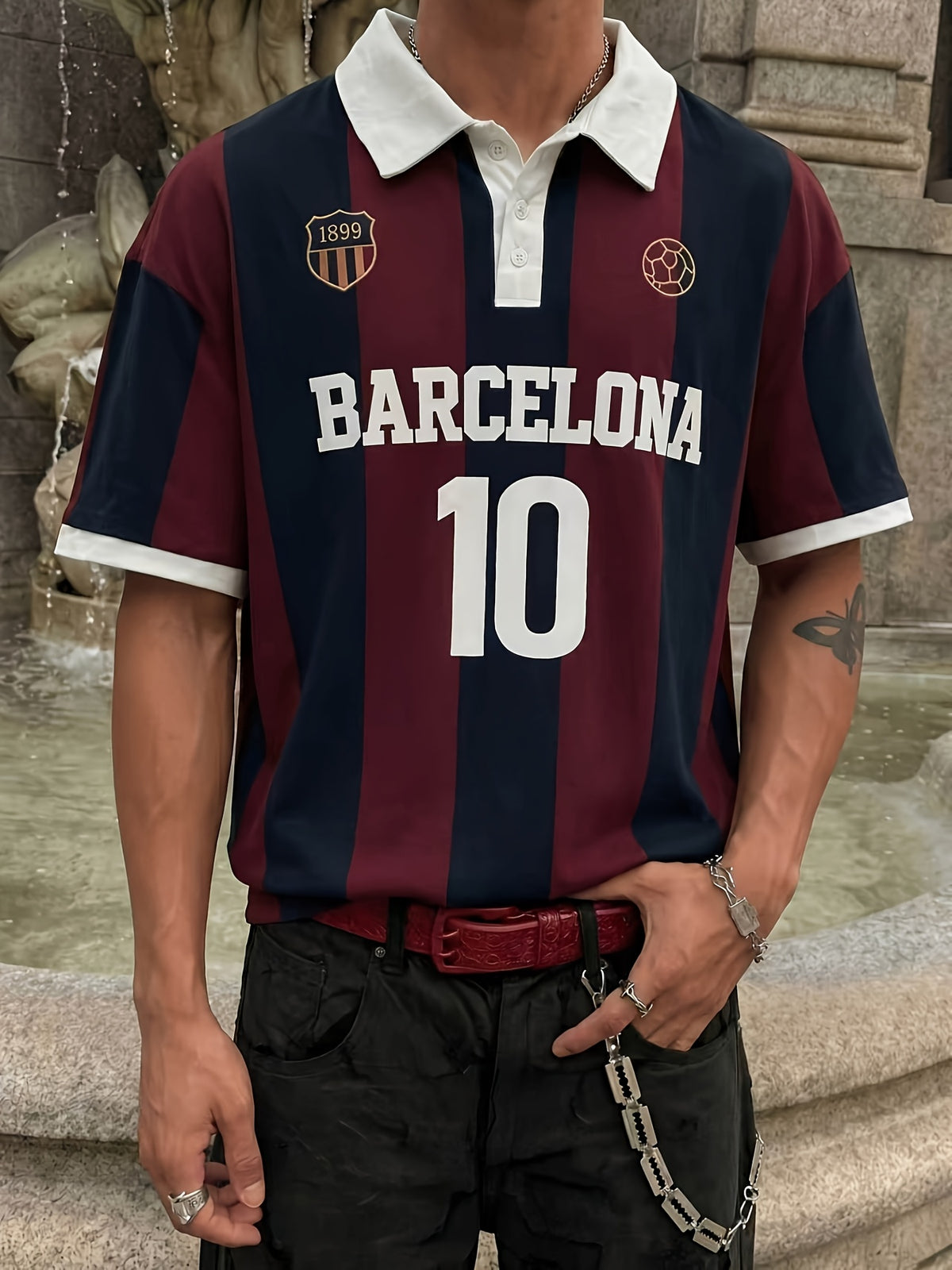 Fashion Men'S T-Shirt Short Sleeve Top - Polychrome