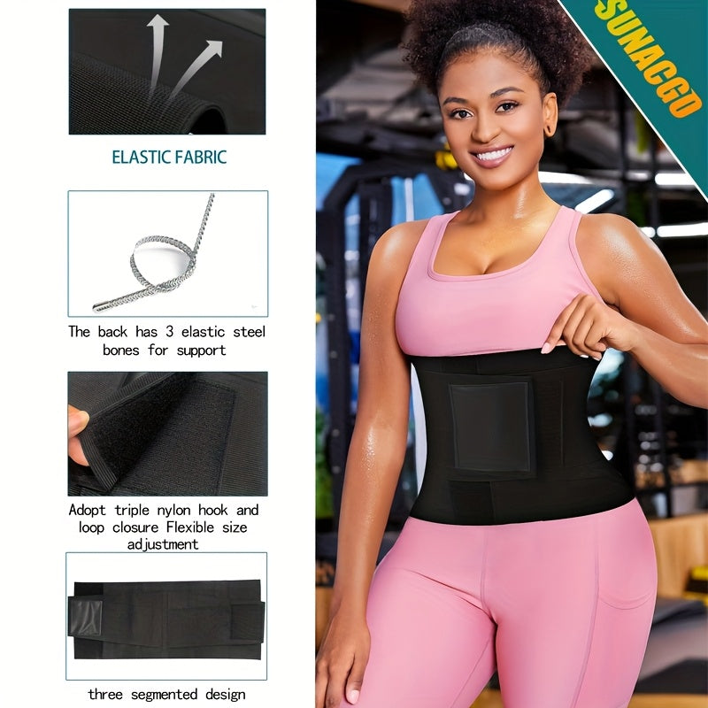 Lumbar Trainer Women'S Body Shaping Tummy Control Waist Belt Trimming Belt Segmented Triple Wrap