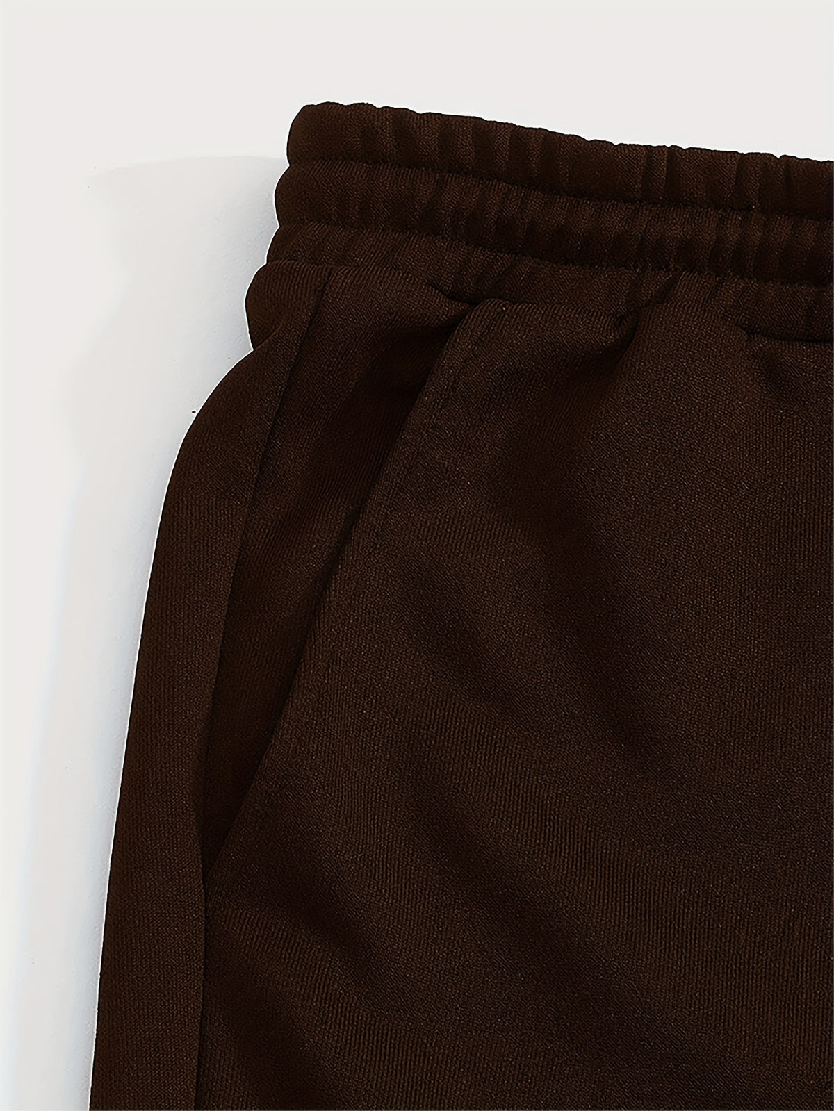Autumn Winter Trendy Fashion Hooded Drawstring Sweatshirt And Sweatpants Women'S Set Hooded Drawstring Design, Sweatshirt with Kangaroo Pocket on Front Cold Weather Comfortable Outfit, Classic Silhouette - Coffee Color