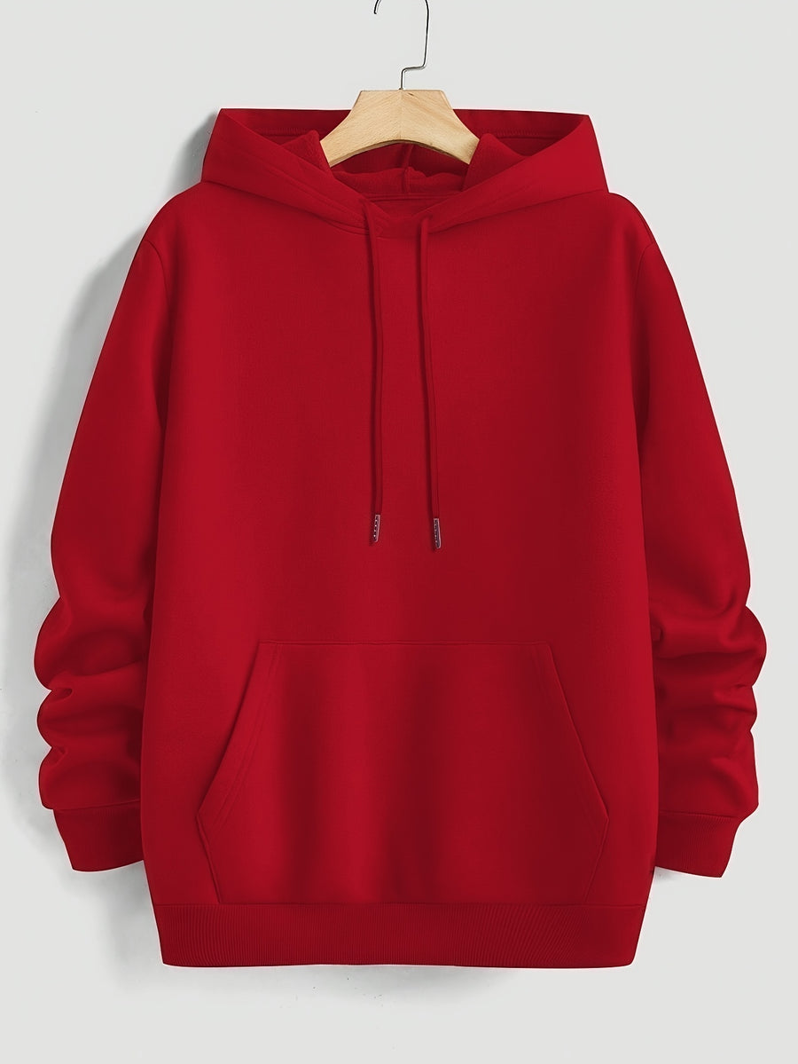 Men's Hooded Sweatshirt with  Color-Block Patchwork Design, Print, and White Drawstring. Fashionable Pullover Long-Sleeve Sweatshirt for Daily Shopping, Lounging, and Outings - Mixed Color 8