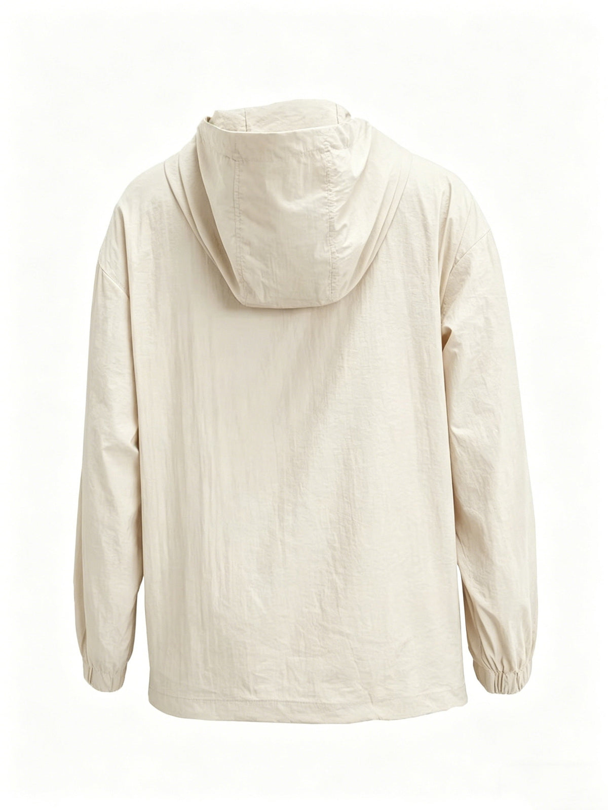 Casual Hooded Lightweight Jacket Top Women'S Easy Half-Zip Loose Pullover Outerwear Daily Commute Lazy Style Long Sleeve Top Versatile Drop Shoulder Outerwear Trendy Street Style Basic Style Long Sleeve Jacket [NS702] - Off-white
