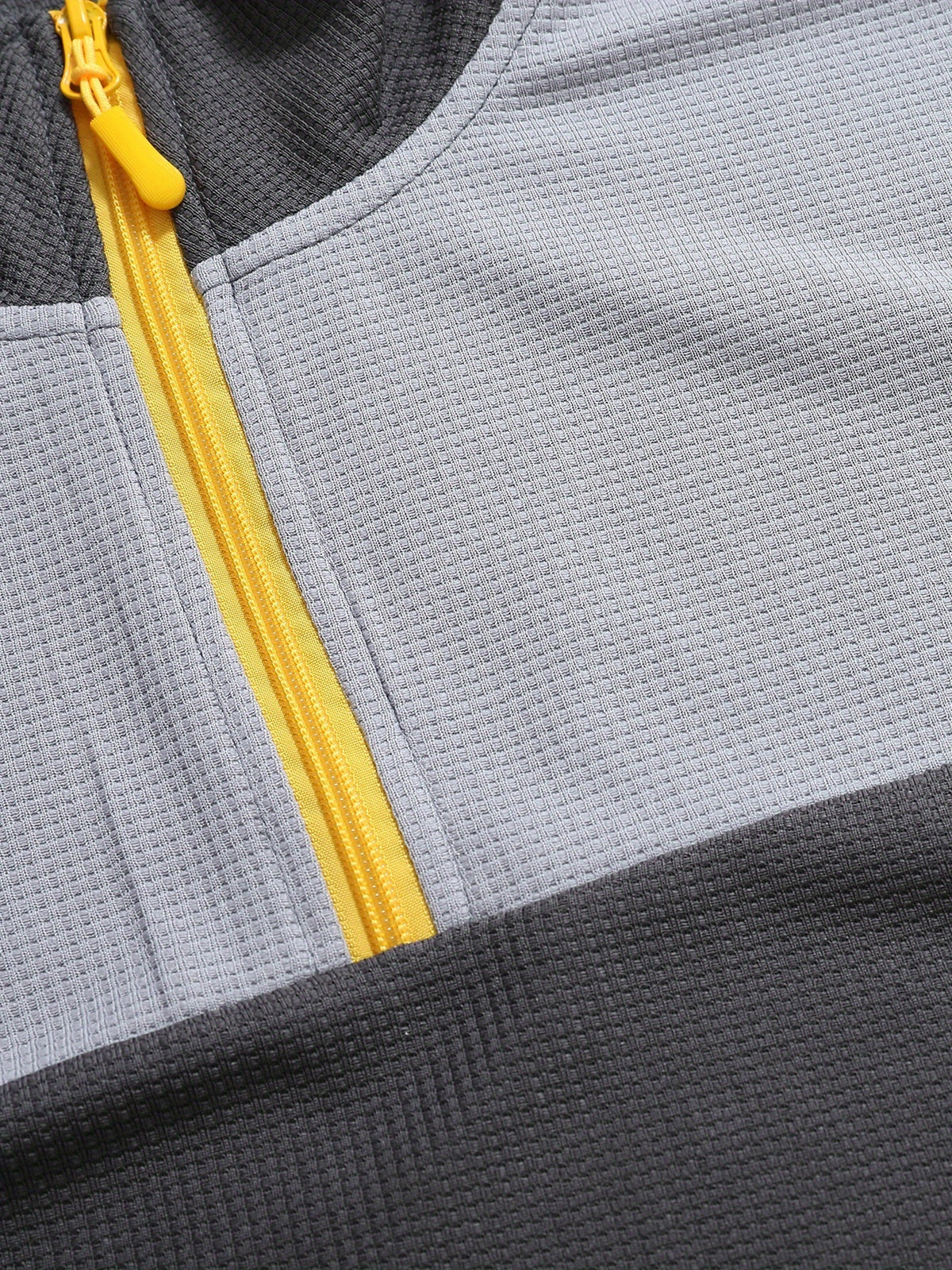 Men's Color-Block Hoodie, Casual Loose-Fit New Spring/Autumn Sweatshirt, Men's Sporty Outdoor Top Jacket - Dark Gray