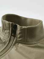 Outdoor Casual Loose Top Stand Collar Men'S Spring Autumn Men'S American 3D Pocket Flight Jacket Baseball Uniform Work Jacket Men - Khaki
