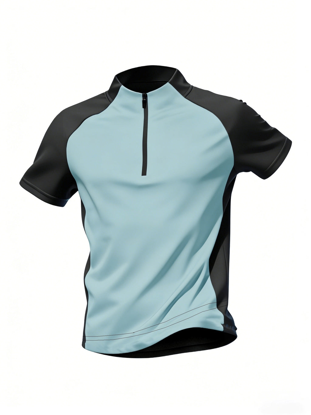1pc Men's Quick-Dry Sports T-Shirt - Breathable, Sweat-Wicking Short Sleeve, Multiple Colors Available, Suitable for Gym and Summer Activities, Workout Top, Outdoor Sports, Gym Events. A Great Summer Gift, The Best Present for Him. - Light Blue
