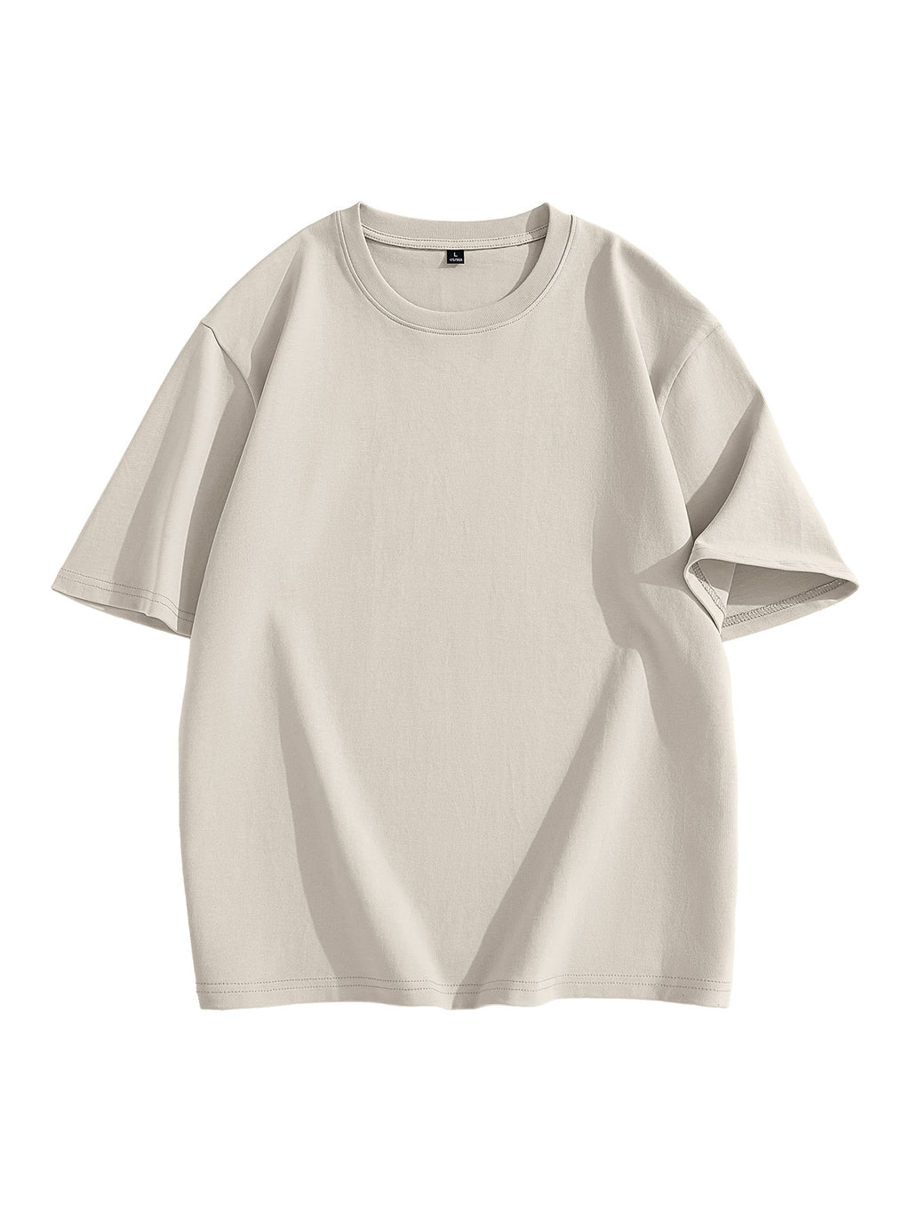 JEEP Men'S 100% Short Sleeve T-Shirt, Casual Fashion Comfort Sports Tee for Summer - Gray Apricot
