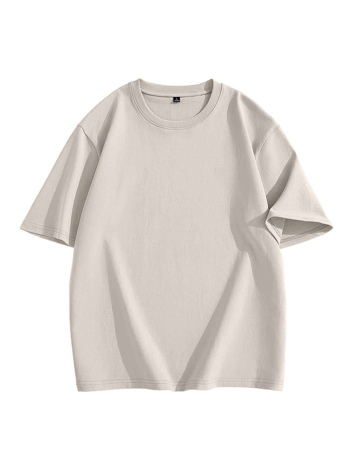 JEEP Men'S 100% Short Sleeve T-Shirt, Casual Fashion Comfort Sports Tee for Summer - Gray Apricot