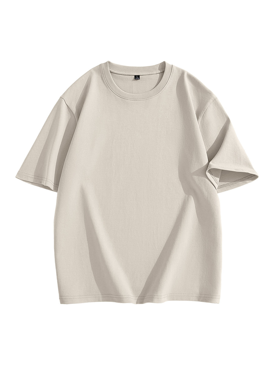 JEEP Men'S 100% Short Sleeve T-Shirt, Casual Fashion Comfort Sports Tee for Summer - Gray Apricot