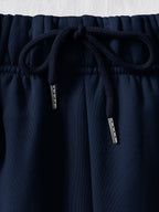 Ladies' Casual Hoodie Set, Spring and Summer S 2pcs Set, Hooded Pullover Sweatshirt, Women's Jacket, Korean Version, Fashionable Pants, Breathable Fabric, Comfortable Touch - Royal Blue