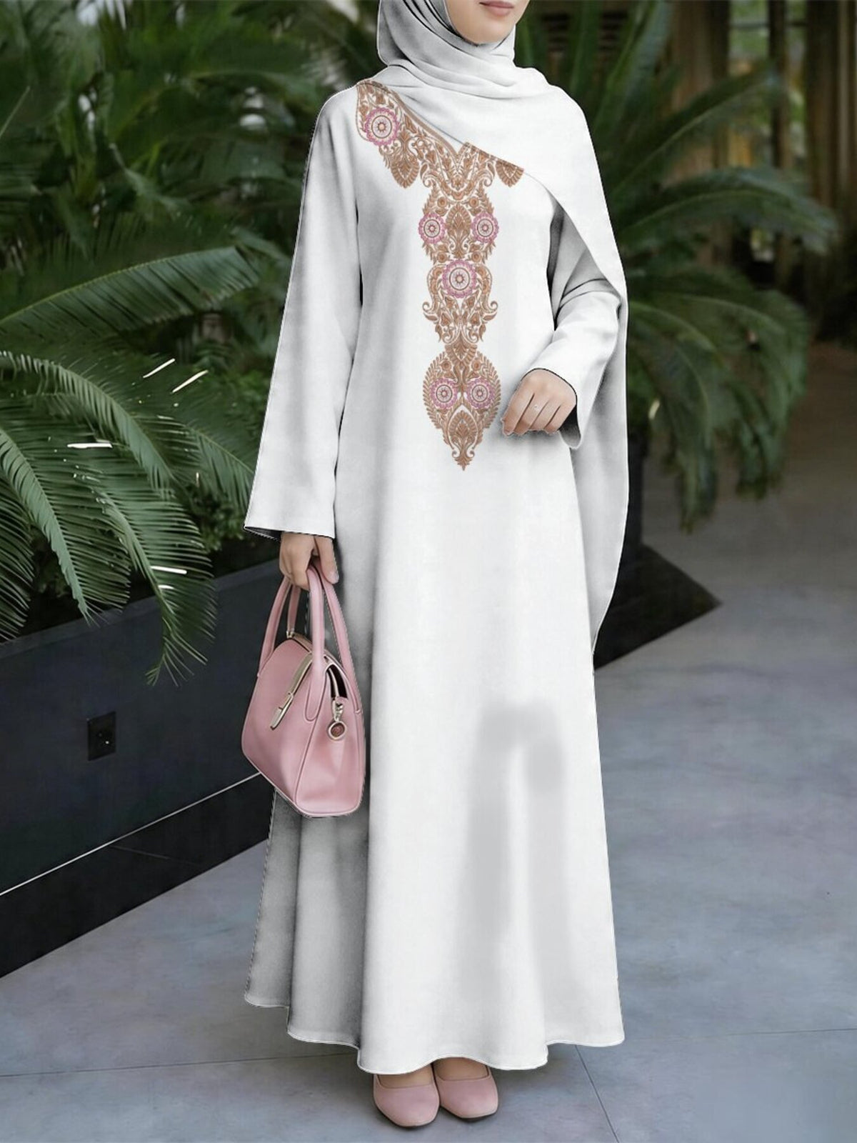 New Muslim Women's Fashion Arrival: Women's Dress, Classic Loose Fit, Middle Eastern Traditional Robe, Elegant Muslim Long Dress, Long Abaya. Restoring the Essence of Traditional Middle Eastern Robes, This Noble and Elegant Long Dress Is Suitable - Mixed colors