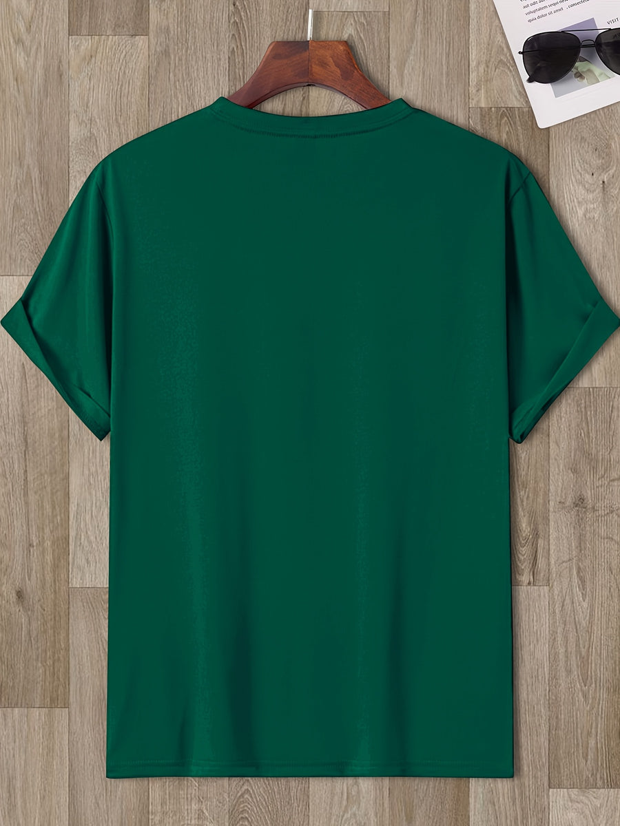 Chicago Speed 93 Fearless Men'S Round Neck T-Shirt -- Lifestyle And Performance Inspired - Dark Green
